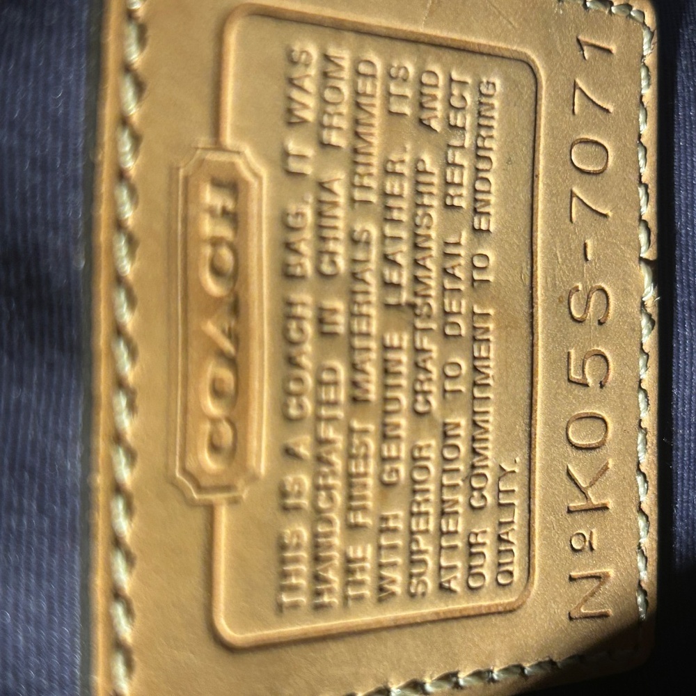 coach purple patchwork demi bag - image 3